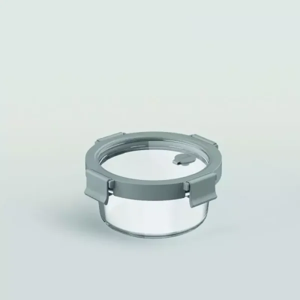 Ocean Rego Food Container Box, Round, Arctic Grey 400ml 4GP004C014C03