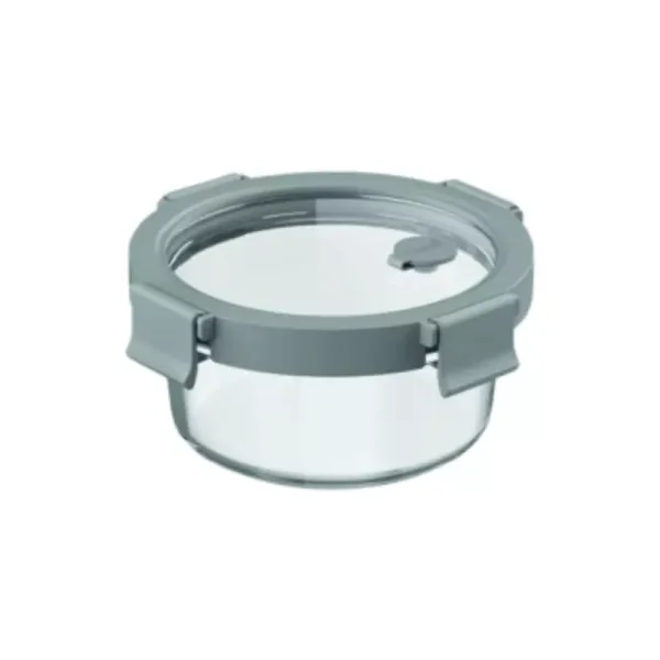 Ocean Rego Food Container Box, Round, Arctic Grey 400ml 4GP004C014C03