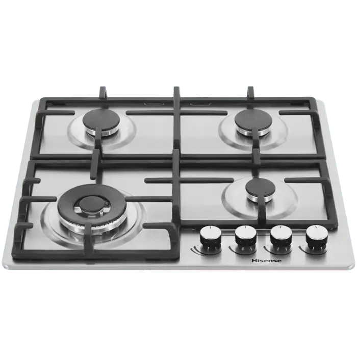Hisense Built-in Gas Hob, Silver, 60 x 60cm, 220-240V, 50Hz, 8060W, HHU60GAGR