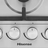 Hisense Built-in Gas Hob, Silver, 60 x 60cm, 220-240V, 50Hz, 8060W, HHU60GAGR