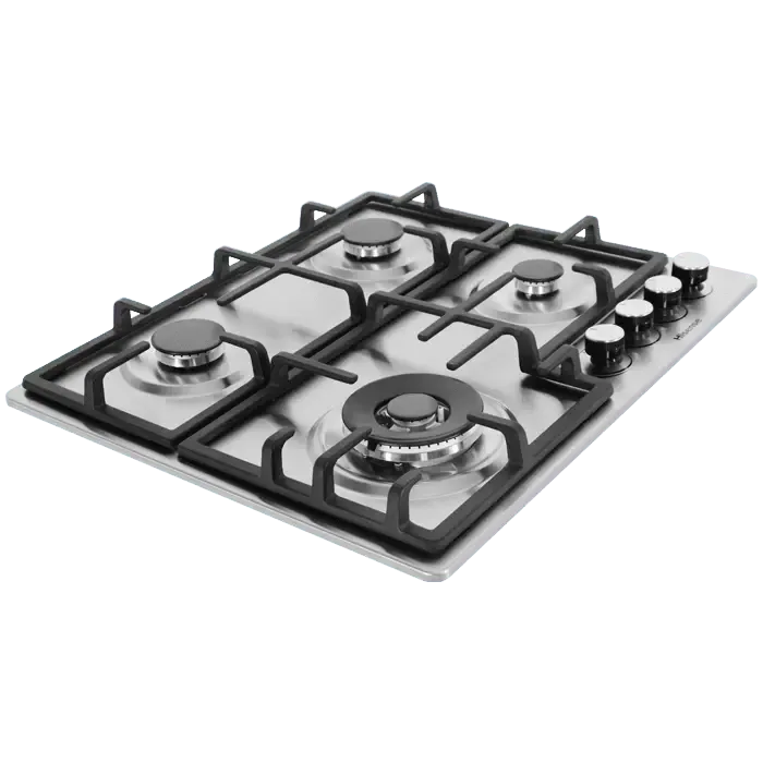 Hisense Built-in Gas Hob, Silver, 60 x 60cm, 220-240V, 50Hz, 8060W, HHU60GAGR