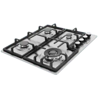 Hisense Built-in Gas Hob, Silver, 60 x 60cm, 220-240V, 50Hz, 8060W, HHU60GAGR