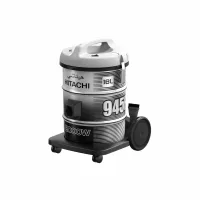 Hitachi Vacuum Cleaner 18Ltr, 2000W, Drum Type, Blower Function, Washable Cloth Filter, Black CV-945F