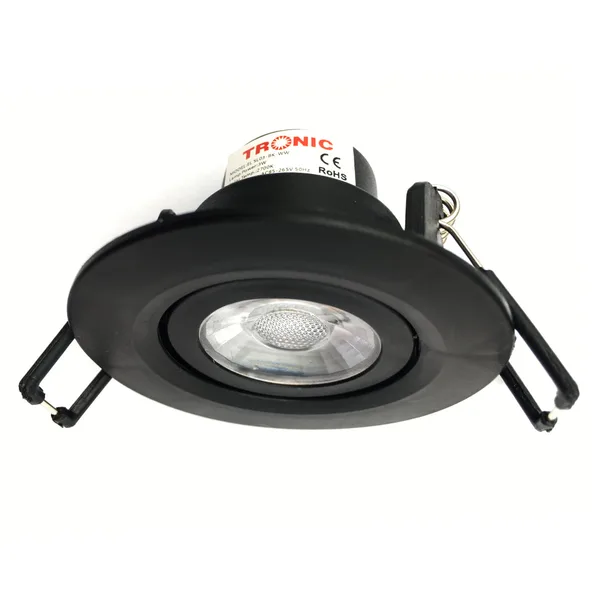 Tronic Downlighter LED 3 Watts Warm White Black Colour