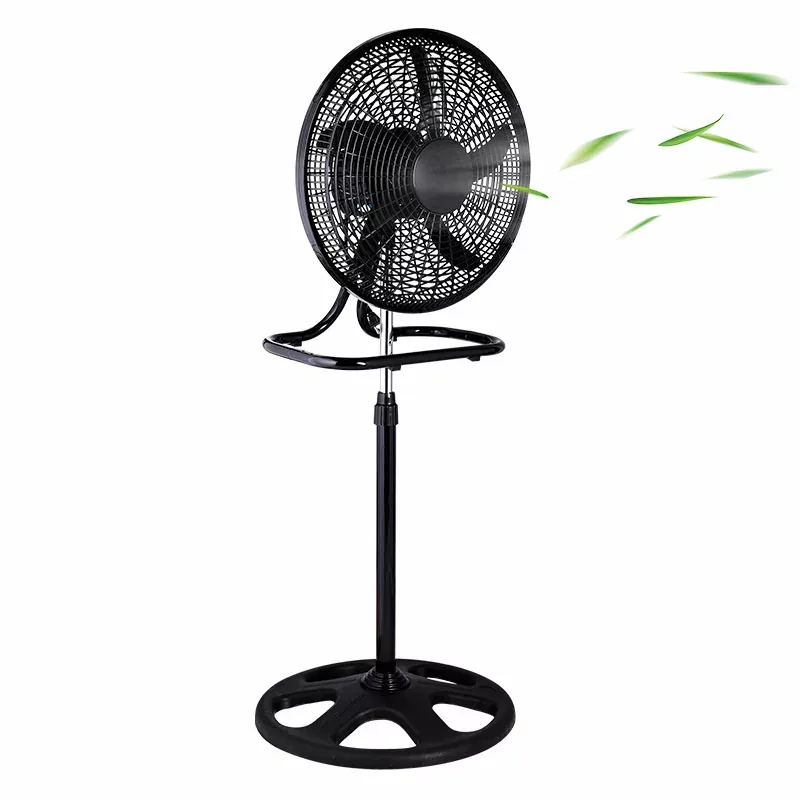 Decakila Stand Fan 18' 60W 3in1 Industrial Fan Wall Fan & Table Fan 5 Wings Span Height Adjustable Plastic Grill PP Blade KEFC008B