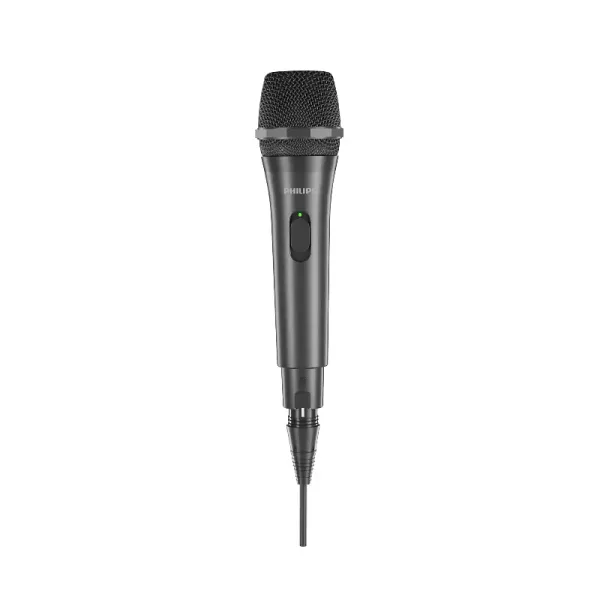 Philips Wired Dynamic Microphone with 3m Detachable Cable, On/Off Switch DLM2103/00