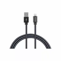 Hyphen ESSE USB to Lightning Cable 2m, Fast Charging, Nylon Braided, Tangle-Free, Durable Apple Charging Cable ECB-ULI27088DYRO