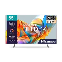 Hisense 55" Smart UHD 4K Quantum ULED TV with Dolby Vision Atmos, HDR10+, Hi-View Engine, VIDAA Voice, Dolby Audio Sound 55U6K