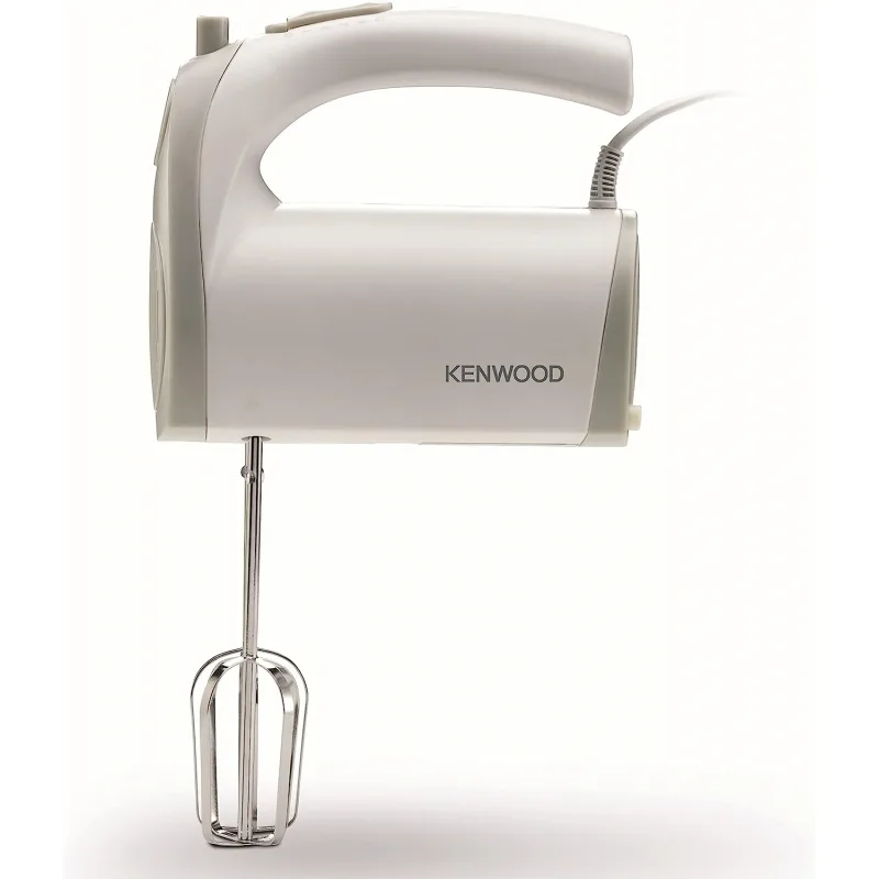 Kenwood Hand Mixer 5 Speed with Turbo Function 300w Hmp22.000wh - 2 Beaters For Eggs And Cream And 2 Hooks For Mixing Dough 5 Speeds With Turbo Function
