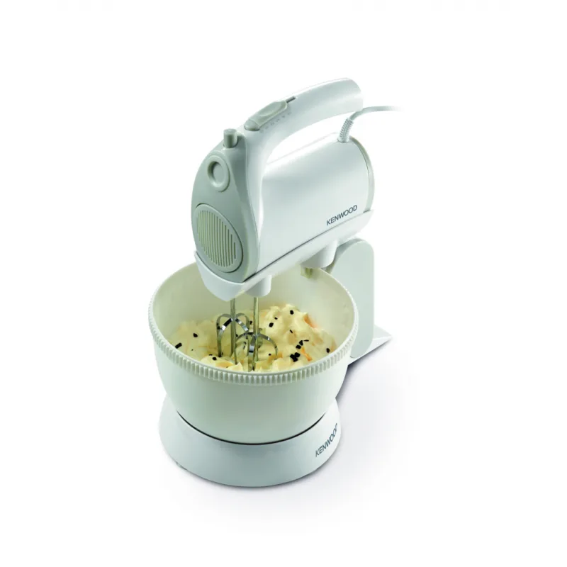 Kenwood Hand Mixer 5 Speed with Turbo Function 300w Hmp22.000wh - 2 Beaters For Eggs And Cream And 2 Hooks For Mixing Dough 5 Speeds With Turbo Function