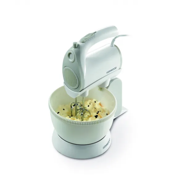 Kenwood Hand Mixer 5 Speed with Turbo Function 300w Hmp22.000wh - 2 Beaters For Eggs And Cream And 2 Hooks For Mixing Dough 5 Speeds With Turbo Function