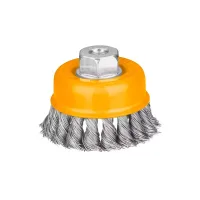 Ingco Wire Cup Brush 100mm 4" Packed by Double Blister WB21001