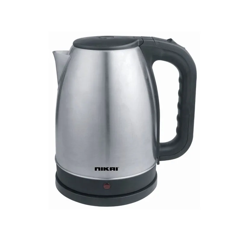Nikai Jug Kettle 1.7L Steel With Cord Storage 2200W NK420A Automatic Shut Off Boil Dry Protection With Indicator Stainless Steel Body