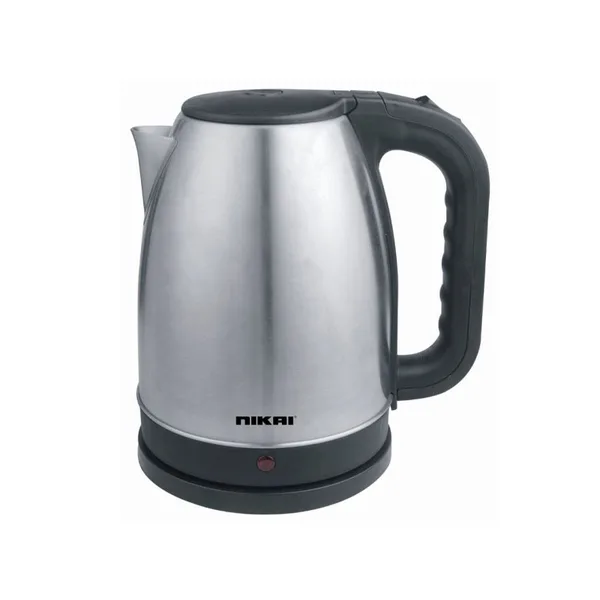 Nikai Jug Kettle 1.7L Steel With Cord Storage 2200W NK420A Automatic Shut Off Boil Dry Protection With Indicator Stainless Steel Body