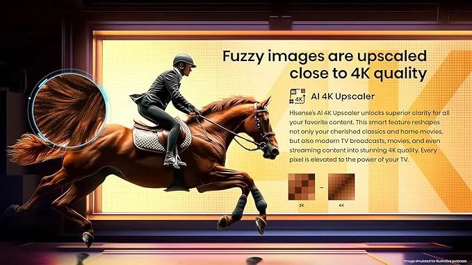 Hisense 55" 4K Ultra HD Smart TV with Dolby Vision, HDR10, Game Mode Plus, Alexa Built-in, VIDAA Voice 55A6Q