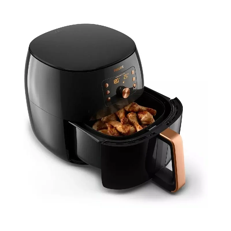 Philips Air Fryer XXL, 7.3L, Automatic Shut Off, Cool Wal Exterior, Temperature Control, Smart Sensing Tecnology, LED Display, Patented Rapid Air Flow Design, Pre Set Cooking Function HD9860