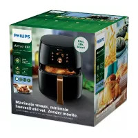 Philips Air Fryer XXL, 7.3L, Automatic Shut Off, Cool Wal Exterior, Temperature Control, Smart Sensing Tecnology, LED Display, Patented Rapid Air Flow Design, Pre Set Cooking Function HD9860