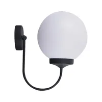 Tronic U-Shaped Black Globe Wall Light