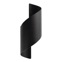Tronic Black Spiral Wall Light