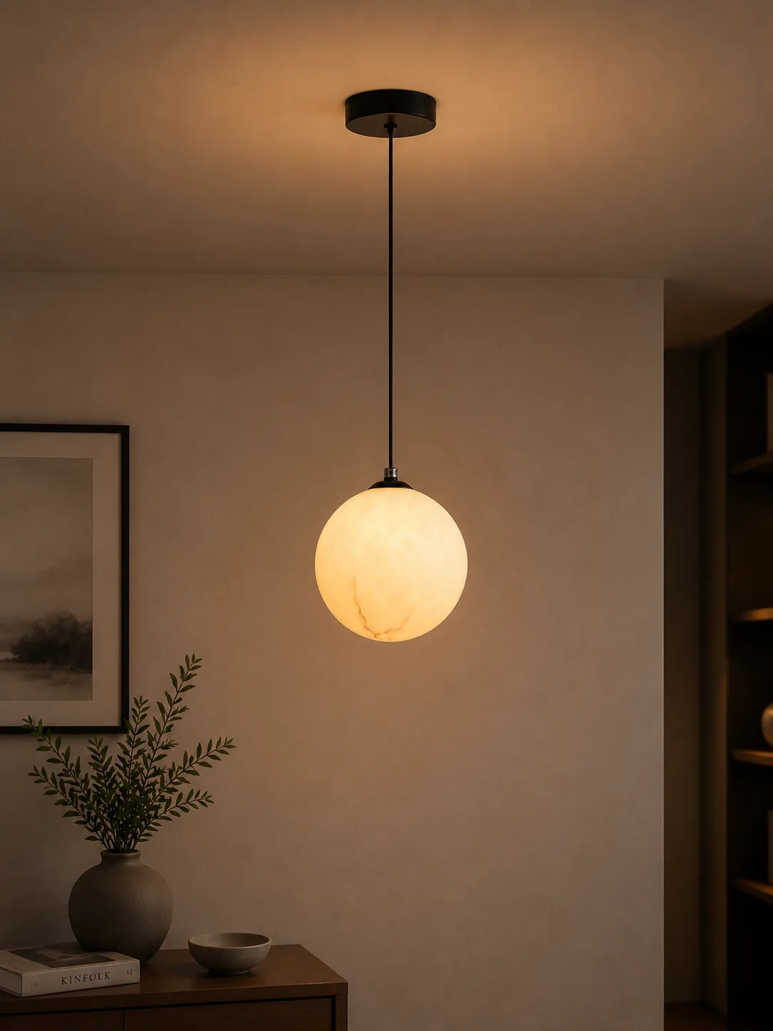 Tronic Modern Textured Globe Pendant Light