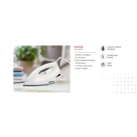Nikai Dry Iron Ceramic Sole Plate 1200W NDI725N 1.6m Power Cord Easy Regulator Temperature Control