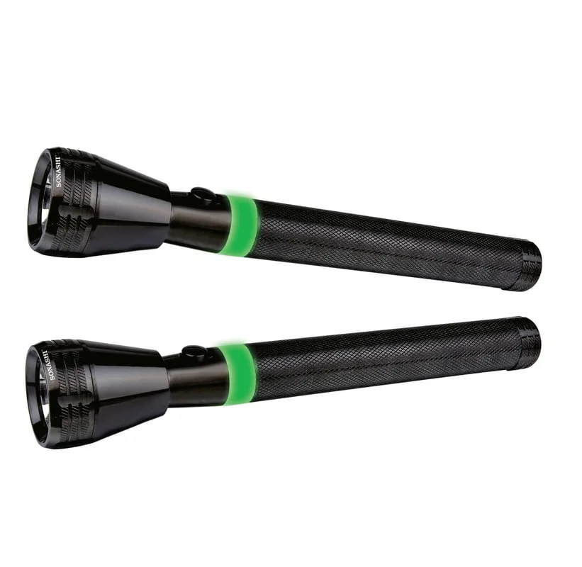 Sonashi Rechargeable LED Torch 2pcs Combo Pack SLT-1011