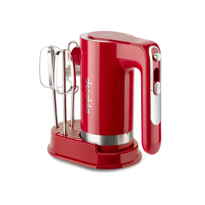 Decakila Hand Mixer Cordless 7 Speed with Eject Function 125w Kmmx006r 2 whisks with speed control 2000mah battery volume with 1 usb charging line