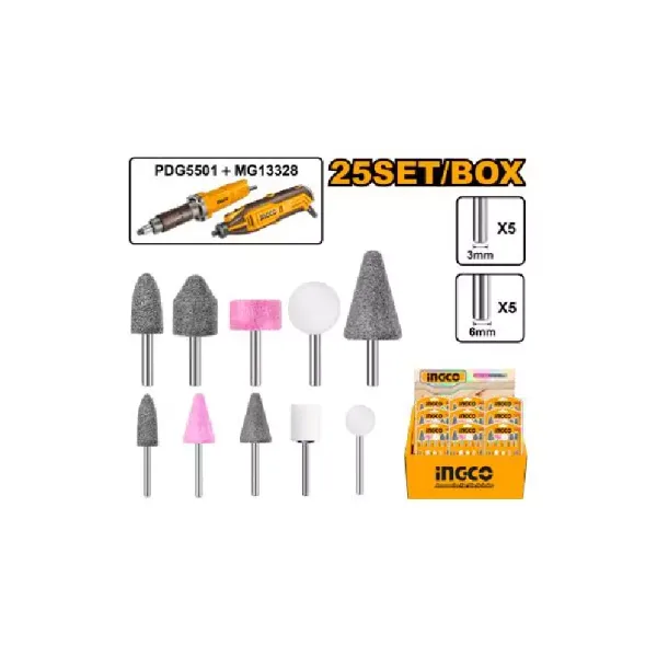 Ingco Accessories Mounted Stone for Mini Die Grinder and Mini Grinder AKB1001