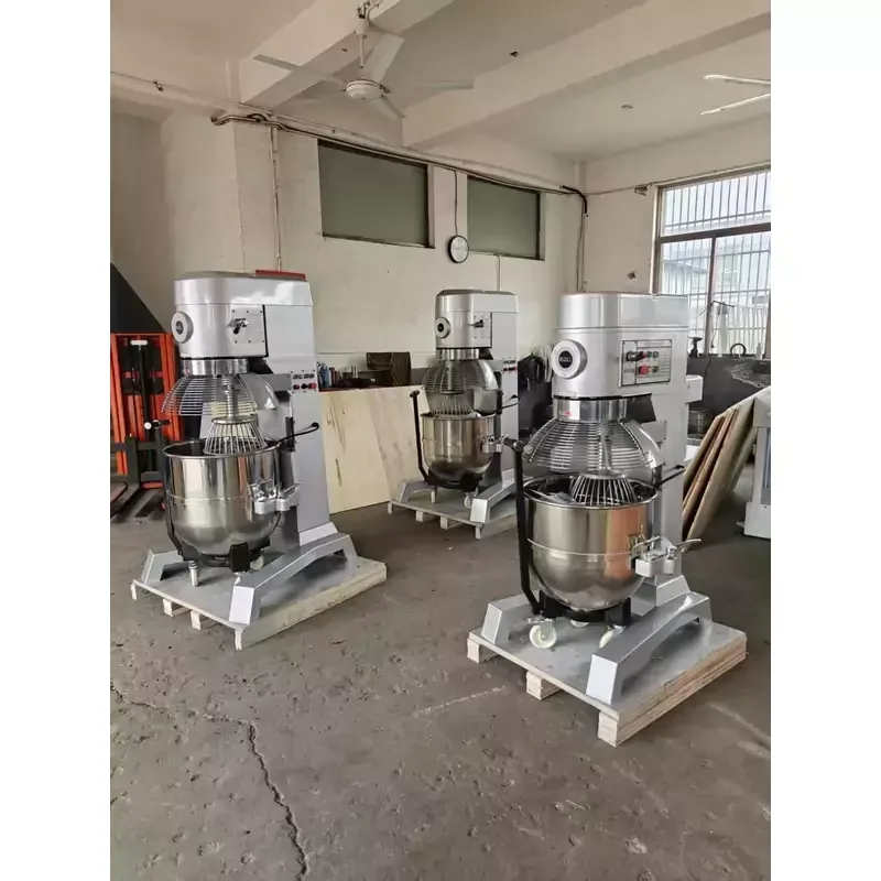 Commercial Electric Industrial Food Mixer 4kW 100L , 3-Speed Heavy-Duty Planetary Mixer with Safety Net & Trolley WG-B100