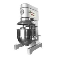 Commercial Electric Industrial Food Mixer 4kW 100L , 3-Speed Heavy-Duty Planetary Mixer with Safety Net & Trolley WG-B100