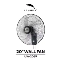 Dolphin Wall Fan 20'' 5 Blades, 3 Speeds UW-2065