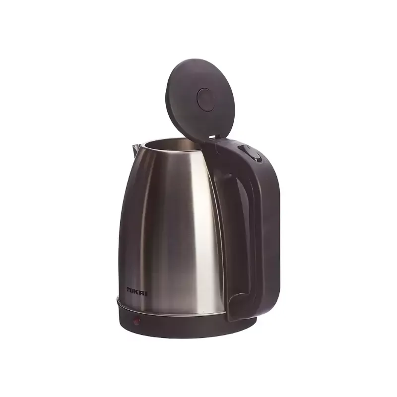 Nikai Jug Kettle 1.7L Steel With Cord Storage 2200W NK420A Automatic Shut Off Boil Dry Protection With Indicator Stainless Steel Body