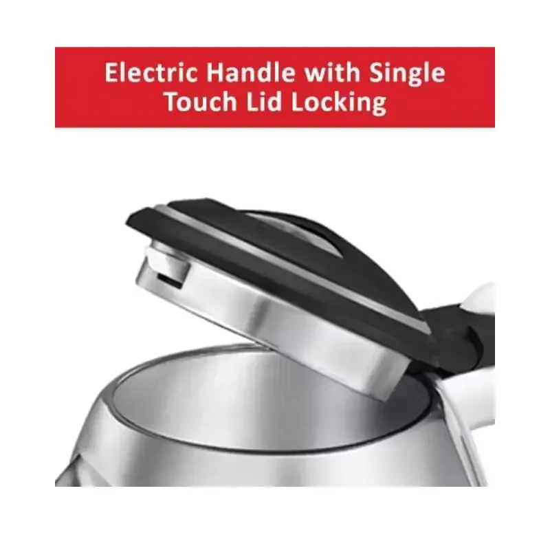 Nikai Jug Kettle 1.7L Steel With Cord Storage 2200W NK420A Automatic Shut Off Boil Dry Protection With Indicator Stainless Steel Body