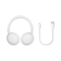 Philips Wireless OverEar Headphones, 65H Playtime, Foldable, Natural Sound, Dynamic Bass TAH5209WT/97