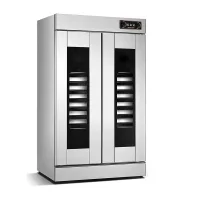 Commercial Dough Prover 32-Tray, 2.8kW High-Capacity Fermentation Cabinet, Industrial Stainless Steel Bread Prover FJ-32