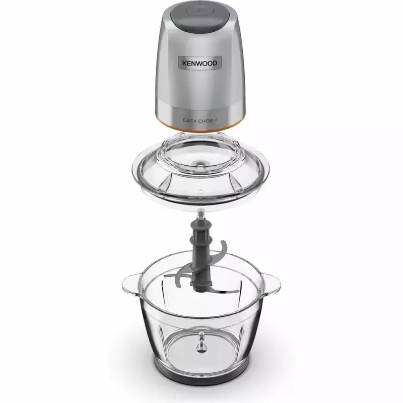 Kenwood Chopper 600ml Plastic Bowl 500w Chp62.400si - Stainless Steel Blades 2 Speed With Pulse Ice Crush Powerful Motor